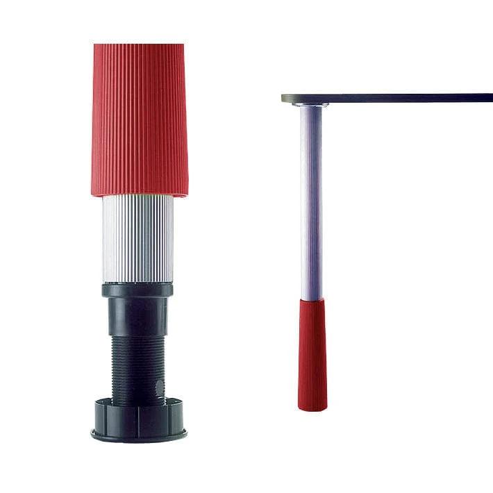 23" (584 mm) Adjustable Legs for Children's Furniture White and Red Pack of 4